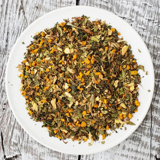 Organic Anti-Inflammatory Herbal Tea with Turmeric – Hurbee Soothe & Spice Chai