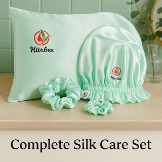 Complete Silk Care Set (Pillowcase, Bonnet, Scrunchies)